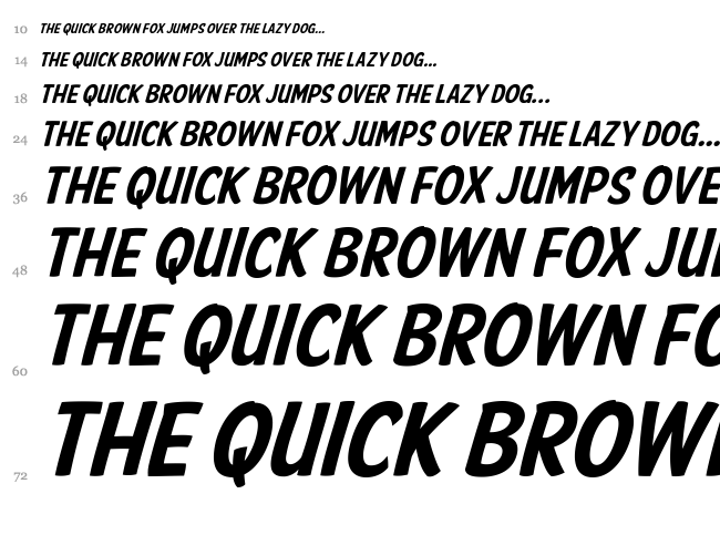 American Purpose Casual font waterfall